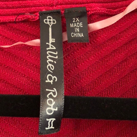 Pretty plus size drape cardigan - Picture 2 of 3